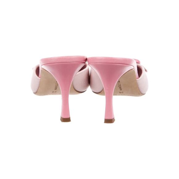 ❤️Manolo Blahnik Pink Buckle Mules❤️ - Picture 4 of 5